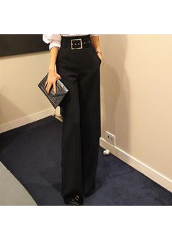 Szerokie Spodnie Z Klamrą ze sklepu ParinePL w kategorii Spodnie damskie - zdjęcie 148593565