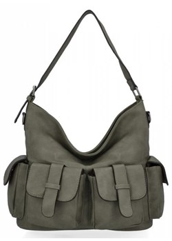 Torebka Damska Na Co Dzień firmy Herisson Zielona ze sklepu torbs.pl w kategorii Torby Shopper bag - zdjęcie 148603878