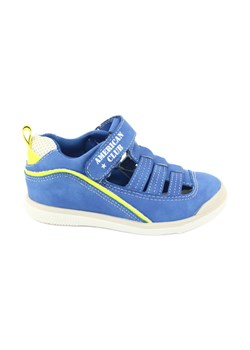 Sandałki chłopięce rzep American Club GC12/20 niebieskie ze sklepu ButyModne.pl w kategorii Sandały dziecięce - zdjęcie 148606718