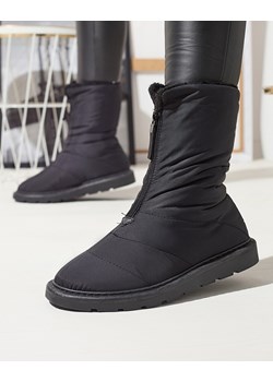 Royalfashion Czarne damskie buty a'la śniegowce Tirigga ze sklepu royalfashion.pl w kategorii Śniegowce damskie - zdjęcie 148614415
