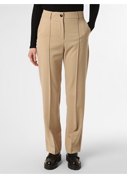 Joop Spodnie  Kobiety beżowy jednolity ze sklepu vangraaf w kategorii Spodnie damskie - zdjęcie 148618648