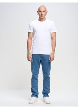 Koszulka męska z prążkowanej dzianiny Basicag 101 ze sklepu Big Star w kategorii T-shirty męskie - zdjęcie 148623948