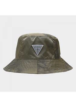 Damski kapelusz GUESS EVETTE JACQUARD BUCKET HAT - oliwkowy/khaki ze sklepu Sportstylestory.com w kategorii Kapelusze męskie - zdjęcie 148632028