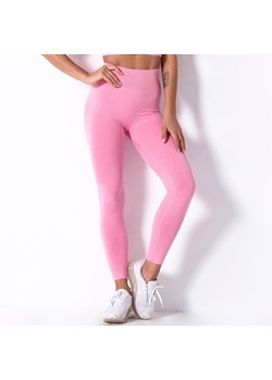 Bezszwowe legginsy w pastelowych kolorach - Różowy / S ze sklepu Maybella.pl w kategorii Spodnie damskie - zdjęcie 148632158