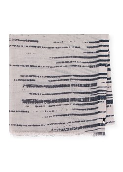 Damski szal z bawełny w nieregularne paski ze sklepu WITTCHEN w kategorii Szaliki i chusty damskie - zdjęcie 148635098