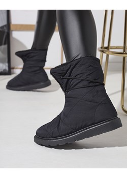 Royalfashion Czarne damskie buty a'la śniegowce Amirfu ze sklepu royalfashion.pl w kategorii Śniegowce damskie - zdjęcie 148643649