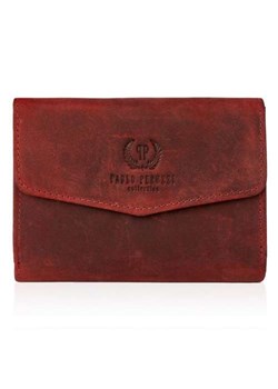 Portfel damski skórzany Vintage RFID ciemna czerwień ze sklepu Evangarda.pl w kategorii Portfele damskie - zdjęcie 148645066