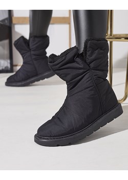 Royalfashion Czarne damskie buty a'la śniegowce Kalioli ze sklepu royalfashion.pl w kategorii Śniegowce damskie - zdjęcie 148652205