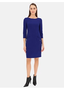 Niebieska sukienka z kieszeniami Potis & Verso Helli ze sklepu Eye For Fashion w kategorii Sukienki - zdjęcie 148696379