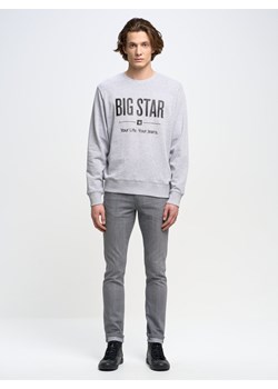 Bluza męska z nadrukiem szara Ecodort 901 ze sklepu Big Star w kategorii Bluzy męskie - zdjęcie 148974208
