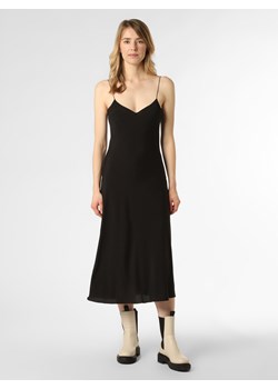 Designers Remix Sukienka damska Kobiety Sztuczne włókno czarny jednolity ze sklepu vangraaf w kategorii Sukienki - zdjęcie 148975097