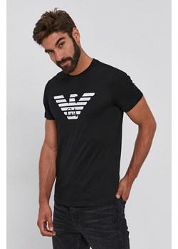 Emporio Armani t-shirt bawełniany kolor czarny z nadrukiem 8N1TN5 1JPZZ ze sklepu ANSWEAR.com w kategorii T-shirty męskie - zdjęcie 148977738