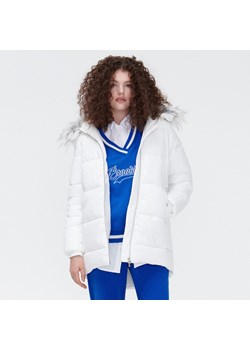 Cropp - Biały ocieplany płaszcz - Biały ze sklepu Cropp w kategorii Kurtki damskie - zdjęcie 148984856
