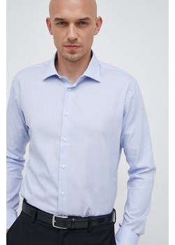 Seidensticker koszula bawełniana X-Slim męska kolor niebieski slim z kołnierzykiem klasycznym 01.493650 ze sklepu ANSWEAR.com w kategorii Koszule męskie - zdjęcie 149001976