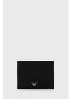Emporio Armani portfel męski kolor czarny Y4R165 Y138E ze sklepu ANSWEAR.com w kategorii Portfele męskie - zdjęcie 149002039