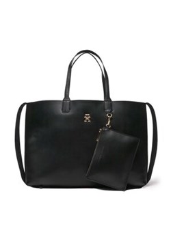 Torebka Tommy Hilfiger - Iconic Tommy Tote Solid AW0AW14182 BDS ze sklepu eobuwie.pl w kategorii Torby Shopper bag - zdjęcie 149005166