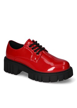 Półbuty Laura La.Fi 210013R-LA Czerwone lakier ze sklepu Arturo-obuwie w kategorii Półbuty damskie - zdjęcie 149031317