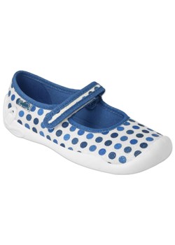 Befado obuwie dziecięce 114Y495 niebieskie srebrny szare ze sklepu ButyModne.pl w kategorii Kapcie dziecięce - zdjęcie 149040855