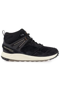 Buty Merrell Wildwood Sneaker Boot Mid WP J067285 - czarne ze sklepu streetstyle24.pl w kategorii Buty trekkingowe męskie - zdjęcie 149051845