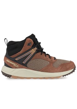Buty Merrell Wildwood Sneaker Boot Mid WP J067299 - brązowe ze sklepu streetstyle24.pl w kategorii Buty trekkingowe męskie - zdjęcie 149051848