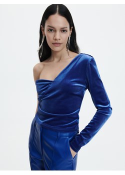 Reserved - Bluzka na jedno ramię - Niebieski ze sklepu Reserved w kategorii Bluzki damskie - zdjęcie 149052788