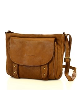 MARCO MAZZINI Torebka przewieszka skórzana vintage messenger brąz ze sklepu Verostilo w kategorii Listonoszki - zdjęcie 149055996