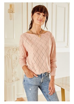Sweter w kolorze pudroworóżówym ze sklepu Limango Polska w kategorii Swetry damskie - zdjęcie 149065095