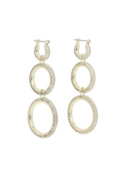 Kolczyki Luv AJ - Triple Pave Hoops HOL22-E-TPH-G Gold ze sklepu eobuwie.pl w kategorii Kolczyki - zdjęcie 149074397