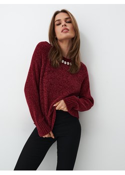Mohito - Miękki sweter z ozdobnymi detalami - Bordowy ze sklepu Mohito w kategorii Swetry damskie - zdjęcie 149083956