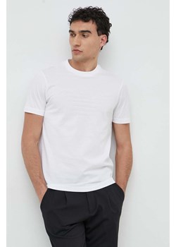 Emporio Armani t-shirt bawełniany kolor biały z aplikacją 8N1TD2 1JGYZ ze sklepu ANSWEAR.com w kategorii T-shirty męskie - zdjęcie 149089146