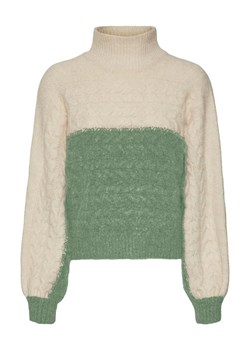 Vero Moda Sweter &quot;Saga&quot; w kolorze kremowo-zielonym ze sklepu Limango Polska w kategorii Swetry damskie - zdjęcie 149112995