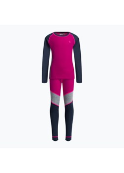 Bielizna termoaktywna dziecięca Color Kids Ski Underwear Colorblock różowo-czarna 740777.5885 ze sklepu sportano.pl w kategorii Piżamy dziecięce - zdjęcie 149154899