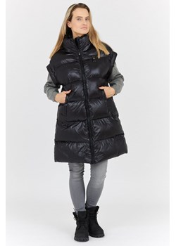 BLAUER - Długi czarny bezrękawnik damski DAISY ze sklepu outfit.pl w kategorii Kamizelki damskie - zdjęcie 149161409
