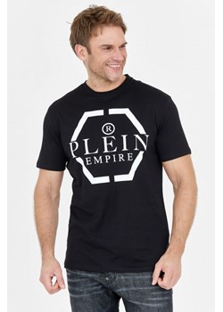 PHILIPP PLEIN - Czarny t-shirt męski z logo ze sklepu outfit.pl w kategorii T-shirty męskie - zdjęcie 149161505