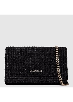 VALENTINO BAGS - Czarna tweedowa torebka EDAMAME ze sklepu outfit.pl w kategorii Kopertówki - zdjęcie 149161516