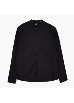 Cropp - Czarna koszula z kieszonką - czarny ze sklepu Cropp w kategorii Koszule męskie - zdjęcie 149169175