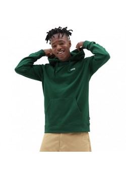 Męska bluza dresowa nierozpinana z kapturem VANS Core Basic -zielona ze sklepu Sportstylestory.com w kategorii Bluzy męskie - zdjęcie 149183566
