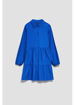 Koszulowa sukienka niebieska ze sklepu Moodo.pl w kategorii Sukienki - zdjęcie 149194686
