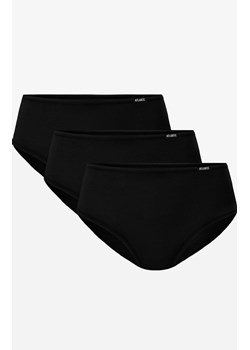 3BLP-603 bawełniane czarne figi damskie z wyższym stanem 3-pack, Kolor czarny, Rozmiar XL, ATLANTIC ze sklepu Intymna w kategorii Majtki damskie - zdjęcie 149199399
