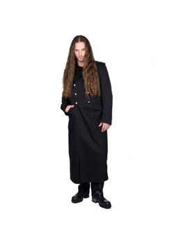 płaszcz męski black pistolet - army coat denim - black - b-7-007-001-00 S ze sklepu Metal-shop w kategorii Płaszcze męskie - zdjęcie 149237179
