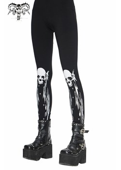 spodnie damskie (legginsy) devil fashion XS ze sklepu Metal-shop w kategorii Spodnie damskie - zdjęcie 149246447