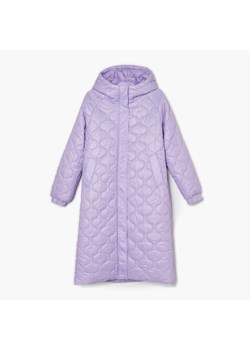 Cropp - Pikowany płaszcz puffer - fioletowy ze sklepu Cropp w kategorii Płaszcze damskie - zdjęcie 149321058