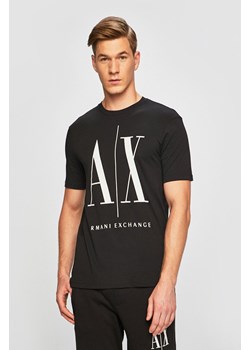 Armani Exchange t-shirt bawełniany kolor czarny z nadrukiem 8NZTPA ZJH4Z NOS ze sklepu ANSWEAR.com w kategorii T-shirty męskie - zdjęcie 149351238