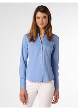 Franco Callegari - Bluzka damska – łatwa w prasowaniu, niebieski ze sklepu vangraaf w kategorii Koszule damskie - zdjęcie 149363957