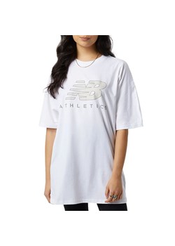 Koszulka New Balance WT23503WT - biała ze sklepu streetstyle24.pl w kategorii Bluzki damskie - zdjęcie 149370896