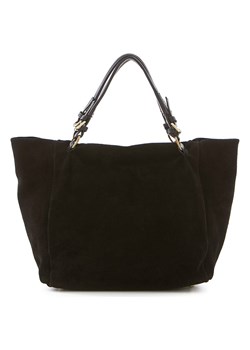 Skórzany shopper bag "Gimignano" w kolorze czarnym - 45 x 50 x 20 cm ze sklepu Limango Polska w kategorii Torby Shopper bag - zdjęcie 149392068