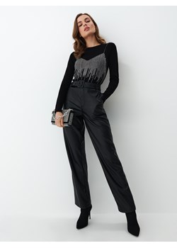 Mohito - Spodnie z szeroką nogawką - Czarny ze sklepu Mohito w kategorii Spodnie damskie - zdjęcie 149398338