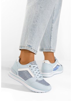 Niebieskie sneakersy damskie Nataly ze sklepu Zapatos w kategorii Buty sportowe damskie - zdjęcie 149402848