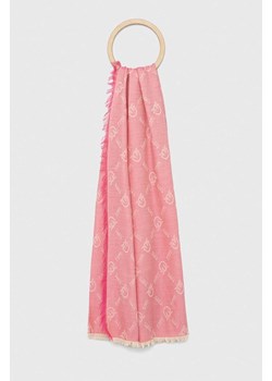 Pinko szal damski kolor różowy wzorzysty 100308.Y616 ze sklepu ANSWEAR.com w kategorii Szaliki i chusty damskie - zdjęcie 149404098