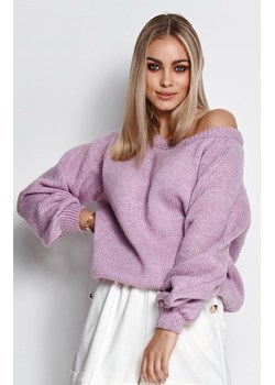 S114 sweter, Kolor liliowy, Rozmiar uniwersalny, Makadamia ze sklepu Primodo w kategorii Swetry damskie - zdjęcie 149415838